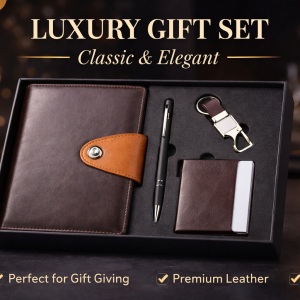 4 in 1 Notebook, Pen, Key Ring & Card Holder